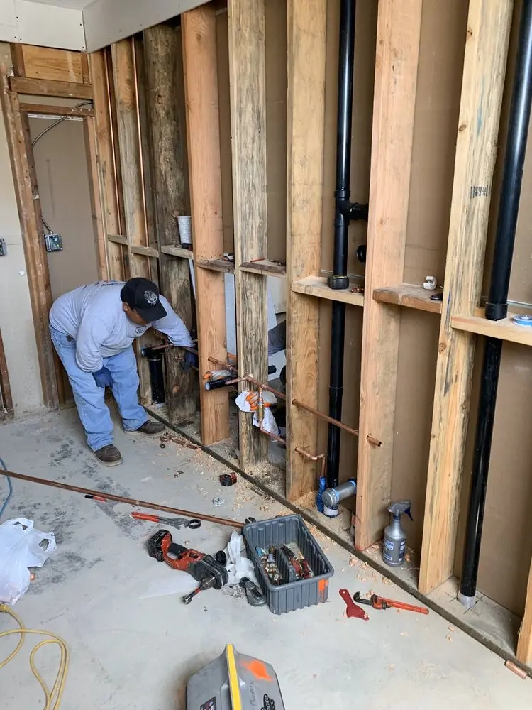 Commercial rough-in plumbing for Trenchless Sewer Repair in Belle Grove